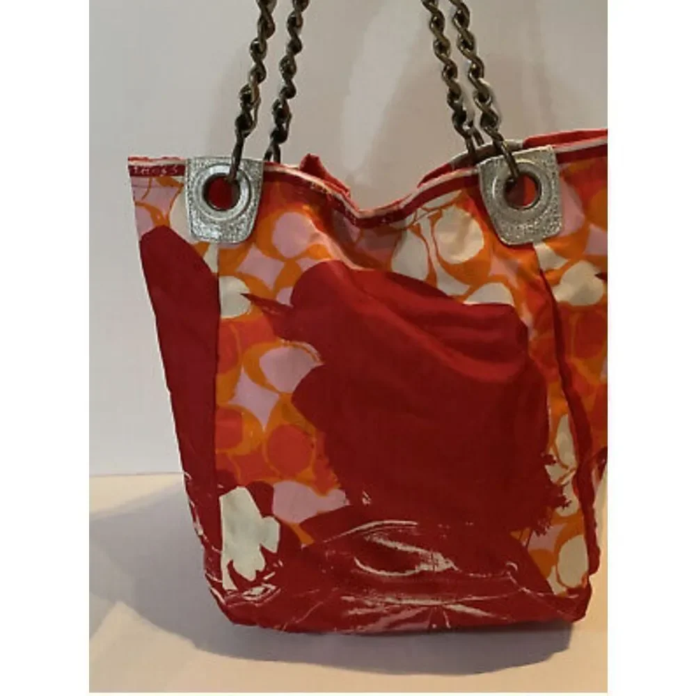 Rare Coach Laughing Girl Bucket Bag